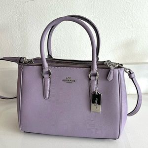 Coach Lilac Lavender Mini Surrey Carryall Purse Bag